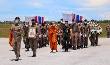 สดุดี3ผู้กล้าพลีชีพไฟใต้ด้วยความอาลัยสูงภูมิลำเนา