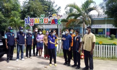 CCRT ลงพื้นที่ติดตามการเปิดเรียน(ON SITE)ที่โรงเรียนบ้านอีเซเมืองศรีสะเกษ