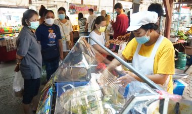 ตลาดน้ำบางน้ำผึ้งเปิดวันแรกนักท่องเที่ยวแห่ช้อปคึกคักคัดกรองโควิดเข้มข้น (มีคลิป)