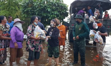 นายกฯ สภาสตรีแห่งชาติฯในพระบรมราชูปถัมภ์ ลุยมอบกำลังใจผู้ประสบภัย-และหญิงชราป่วยหนักช่วยเหลือตัวเองไม่ได้ชัยภูมิ