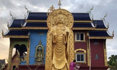 วัดไชยสถานจัดงาน สมโภชน์ พระเจ้าเปิดโลกกษิติครรภ์โพธิสัตว์