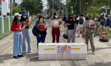 ตร.สภ.ธัญบุรี วางกำลังตั้งรับกลุ่มเครือข่ายแรงงาน-กลุ่มราษฎร เข้ารับทราบข้อหา พรก.ฉุกเฉิน