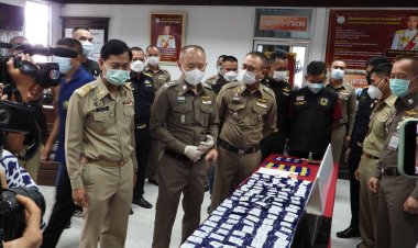 ตำรวจศรีสะเกษ แถลงผลจับกุมเครือข่ายคดียาเสพติดรายใหญ่(มีคลิป)