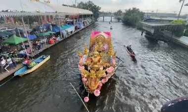 รับบัวบางพลีปีนี้เหงา งดงานรื่นเริงแต่ประเพณียังคงไว้เปิดให้ชาวบ้านโยนบัวนมัสการหลวงโต