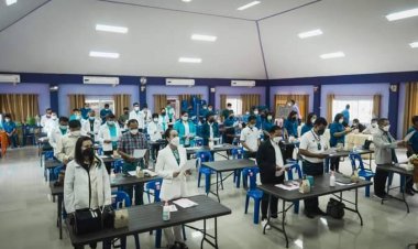 ผู้สมัคร นายก.อบต. และ ส.อบต.แม่ปะ  ปฏิญาณตน  ไม่ทำผิดกฎหมายเลือกตั้ง