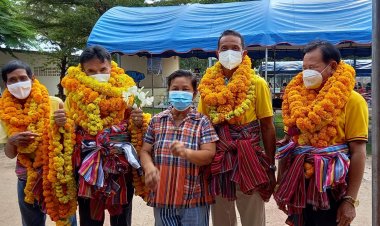 ศึกเลือกตั้ง นายก อบต.อำนาจเจริญแข่งขันดุหลังได้เบอร์ออกหาเสียงกันคึกคัก