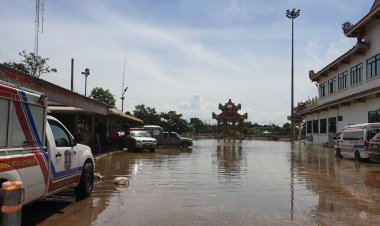 น้ำท่วมลุกลามเข้าย่านเศรษฐกิจ ตลาดเทศบาลกบินทร์-เมืองปราจีนบุรี