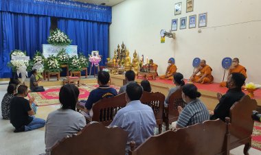 พ่อแม่ร่ำให้"สวดพระอภิธรรมศพ"น้องวาฤทธิ์"เหยื่อคมกระสุนปริศนาดินแดง (มีคลิป)