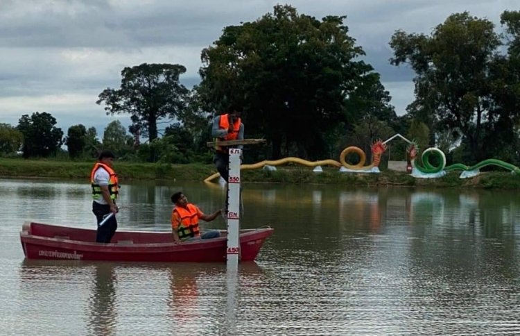 ชาวศรีสะเกษดีใจปีนี้พ้นภัยแล้งฝนตกหนักเติมน้ำในหนองใหญ่เต็มปริ่ม