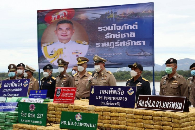 กองทัพเรือแถลงผลจับกุมขบวนการค้ายาเสพติดข้ามชาติ 2 คดียึดยาเสพติดล็อตใหญ่