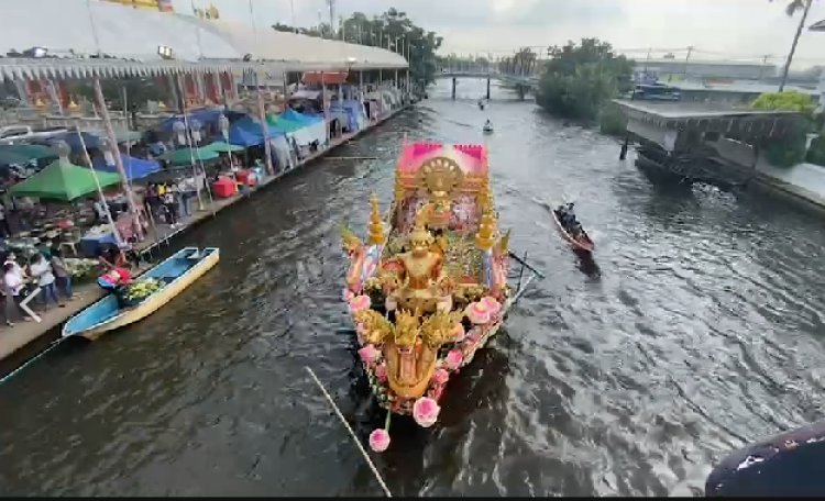 รับบัวบางพลีปีนี้เหงา งดงานรื่นเริงแต่ประเพณียังคงไว้เปิดให้ชาวบ้านโยนบัวนมัสการหลวงโต