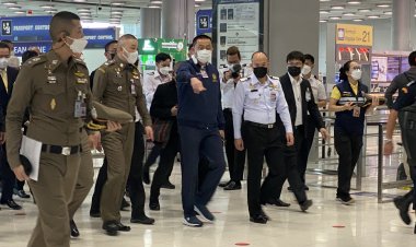 รัฐมนตรีว่าการกระทรวงคมนาคมลงพื้นที่ท่าอากาศยานสุวรรณภูมิ