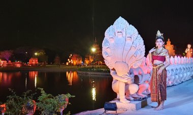 เมืองโบราณ จัดเทศกาลโคมไฟ และอาหารนานาชาติ