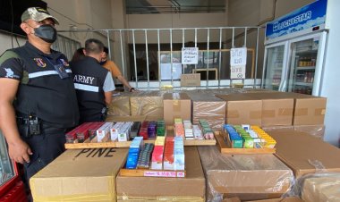 บุหรี่เถื่อนทะลักชายแดน!ยึดล็อตใหญ่ที่สะเดามูลค่ากว่า40ล้าน(มีคลิป)