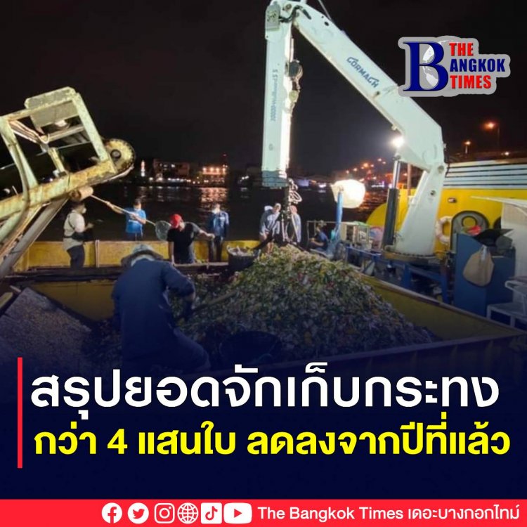 กทม.สรุปยอดจัดเก็บกระทง รวม 403,235 ใบ ลดจากปี 2563 กว่า 9 หมื่นใบ
