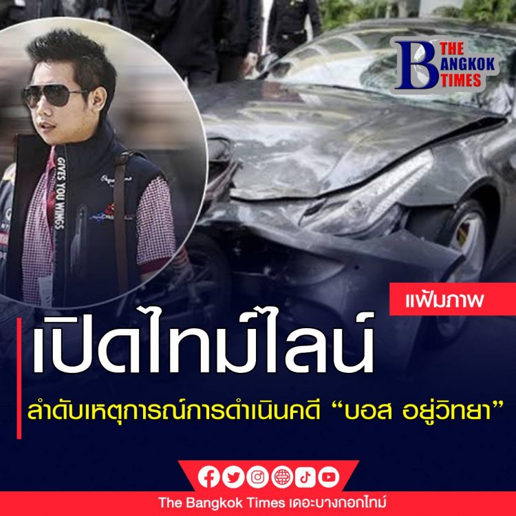 เปิดไทม์ไลน์ เรียงลำดับเหตุการณ์ดำเนินคดี “บอส อยู่วิทยา”