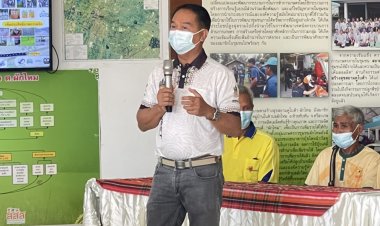 ผู้ว่าฯศรีสะเกษนำคณะลงพื้นศึกษาดูงานโครงการยกระดับคุณภาชีวิตชาวนาห้วยทับทัน