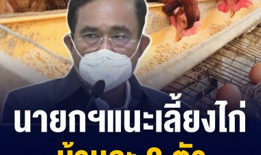 ประยุทธ์ ออกมาแนะนำประชาชนในระหว่างการลงพื้นที่ว่าให้ประชาชน เลี้ยงไก่ 2 คน เพื่อลดค่าใช้จ่าย และใช้ชีวิตตามหลักเศรษฐกิจพอเพียง