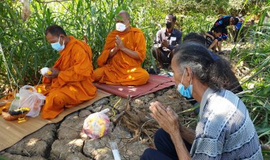ทำพิธีอัญเชิญวิญญาณ 2แม่ลูกผูกเอวโดดแม่น้ำปราจีนบุรี