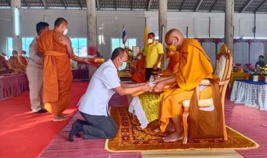 ศิษยานุศิษย์ร่วมกันถวายมุทิตาสักการะ ท่านเจ้าคุณพระศรีธรรมาภรณ์