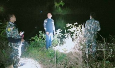 ตรวจสอบลูกช้างป่าตกสระน้ำผลิตประปาประจำหมู่บ้าน