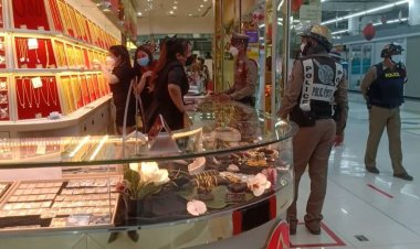 ตร.ปราจีนฯถกกระชับประเด็นล่าคนร้ายชิงทองคำกลางห้างดัง