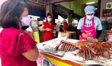 ยอดขายหดหมูย่างเมืองตรังราคาพุ่งใกล้แตะกก.ละ100 แพงสุดรอบ 50 ปี