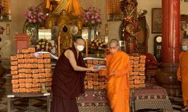 วัด Xuezhuolin มอบพระไตรปิฎกฉบับภาษาทิเบตประดิษฐานวัดโพธิ์แมนคุณาราม