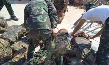 ทหารเมียนม่า(SAC)ถูกจับกุมที่เมืองเลเกก่อโดยKNU พร้อมอาวุธและยานพาหนะ