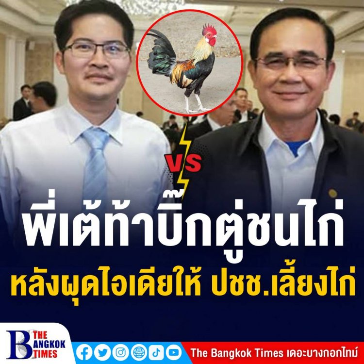 เต้ มงคลกิตติ์ชมบิ๊กตู่เลี้ยงไก่ 2 ตัวคิดดีกว่าปลูกผักชี - ท้าบิ๊กตู่ชนไก่