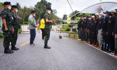 ผอ.ศปพร. ตรวจเยี่ยมให้กำลังใจอรบ.-จนท.3ฝ่ายดูแลปชช.ช่วงปีใหม่