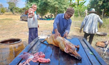 ฉลองปีใหม่อยู่บ้านไร้โควิด เชือดสุกรดำกินแบบประหยัดพอเพียงอร่อย