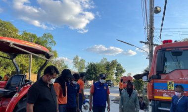 นอภ.โพธิ์ศรีสุวรรณ ยอดขยัน!ลุยแก้ปัญหาภัยแล้ง