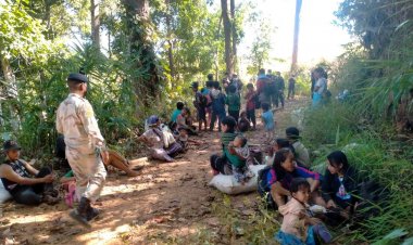 ชาวเมียนมาอพยพหนีภัยสงครามอาศัยฐานที่มั่นทหารไทยแม่ฮ่องสอน