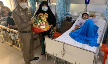 ผบก.ภ.จว.นราธิวาสลงพื้นที่เหยื่อมคมกระสุนตำรวจเขาตันหยง