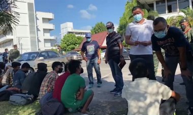 นายหน้าลอยแพแรงงานเมียนมา14รายกลางป่าสวนยางสะเดา (มีคลิป)