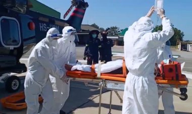 ทัพเรือภาคที่ 2 ส่งฮ.ช่วยเหลือลูกเรือประมงบาดเจ็บส่งรพ.(มีคลิป)