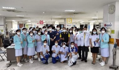 ปลัดกระทรวงสาธารณสุขเยี่ยมรพ.ศรีสะเกษรับฟังโควิดแพร่ระบาด