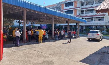 เกิดเหตุเพลิงไหม้ อาคาร โรงเรียน ประจำจังหวัด ยังดวงดีที่ดับทัน ไม่เช่นน้ั้นวอดทั้งหลัง