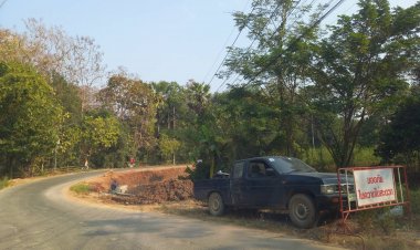 อบต.แม่ปะ เร่งขยายถนนผิวจราจร โค้งตัว Sลดอุบัติเหตุ