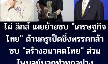 การเมืองเช้านี้ : ไผ่ ลิกค์ 1 ใน 20 สส.ถูกขับ ยันกลุ่มไม่มีต่อรองเรื่องตำแหน่งรมต.-ย้ายเข้าพรรคเศรษฐกิจไทย , "ครูเป็ด" ถอยจากพรรคกล้าเข้า "สร้างอนาคตไทย", ด้านนายไพบูลย์ พปชร.ยันทุกอย่างทำตามกม.พรรค