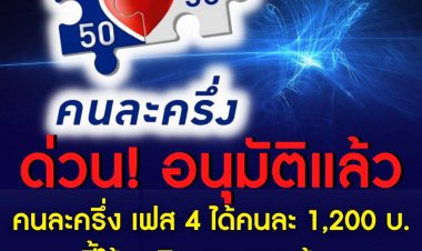 คนละครึ่งเฟส 4 เริ่มช้อปได้ 1 ก.พ.สิ้น เม.ย.นี้