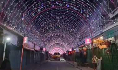 อลังการ!ปากน้ำโพแต่งเมืองรับตรุษจีนใช้ไฟประดับหลายหมื่นดวง(ชมคลิป)