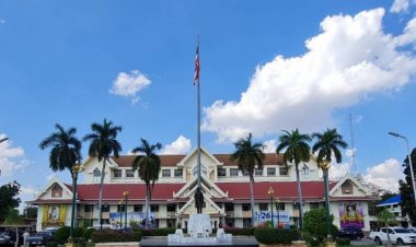 ศรีสะเกษปรับภูมิทัศน์รอบศากลางให้ดูงามรับกีฬา"ศรีสะเกษเกมส์"