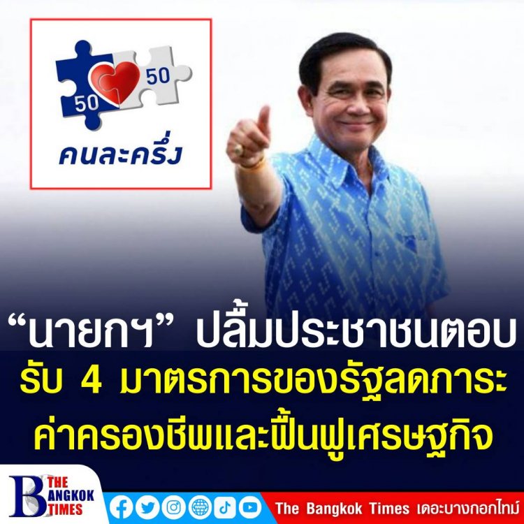 “นายกฯ” ปลื้มประชาชนตอบรับ 4 มาตรการของรัฐลดภาระค่าครองชีพและฟื้นฟูเศรษฐกิจ ผู้ใช้สะสม 41.5 ล้านราย สร้างรายได้ กว่า 2.5 แสนล้านบาท โดยกระทรวงการคลังเดินหน้าต่อเฟส 4 เตรียมยืนยันตัวตน/ลงทะเบียนใหม่ เริ่ม มี.ค