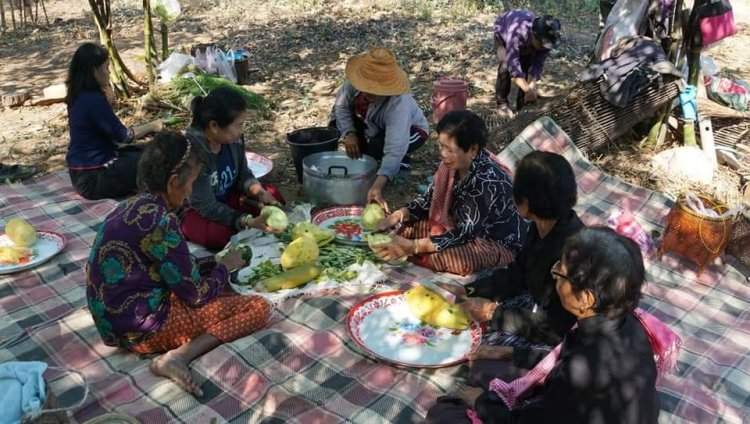 น้ำลดชาวเรือลุ่มน้ำชีศรีสะเกษจับปลา​หารายได้เสริม