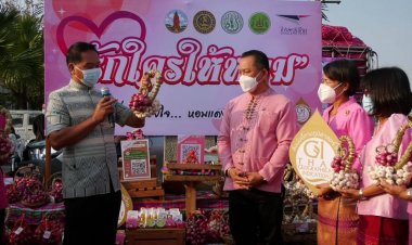 ศรีสะเกษเปิดกิจกรรม"สื่อรักด้วยใจรักใครให้หอม"รับเดือนแห่งความรัก (ชมคลิป)