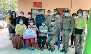 พ่อเมืองศรีสะเกษเกี่ยวก้อยนายกเหล่ากาชาดฯ.ลุยมอบเฮือน