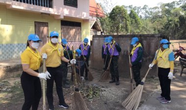 นายกฯป้ายแดงท่าตูมรวมทุกภาคส่วนจัดกิจกรรมจิตอาสาพระราชทาน(มีคลิป)