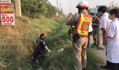 กลับไม่ถึงบ้าน!แม่ค้าถูกกระบะพุ่งชนตกคลองน้ำดับ
